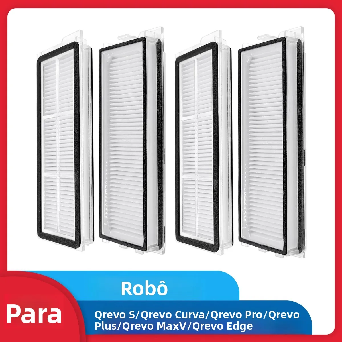 Filtro hepa para roborock qrevo s/qrevo curva/qrevo pro/qrevo plus/qrevo maxv/qrevo edge robô aspirador de pó filtro de substituição