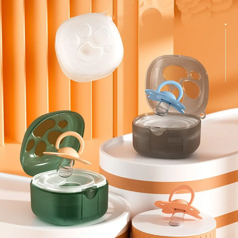 

Creative Baby Pacifier Box Pacifier Clip Soother Container Holder Box Portable Travel Nipple Storage Box Teat Attachment