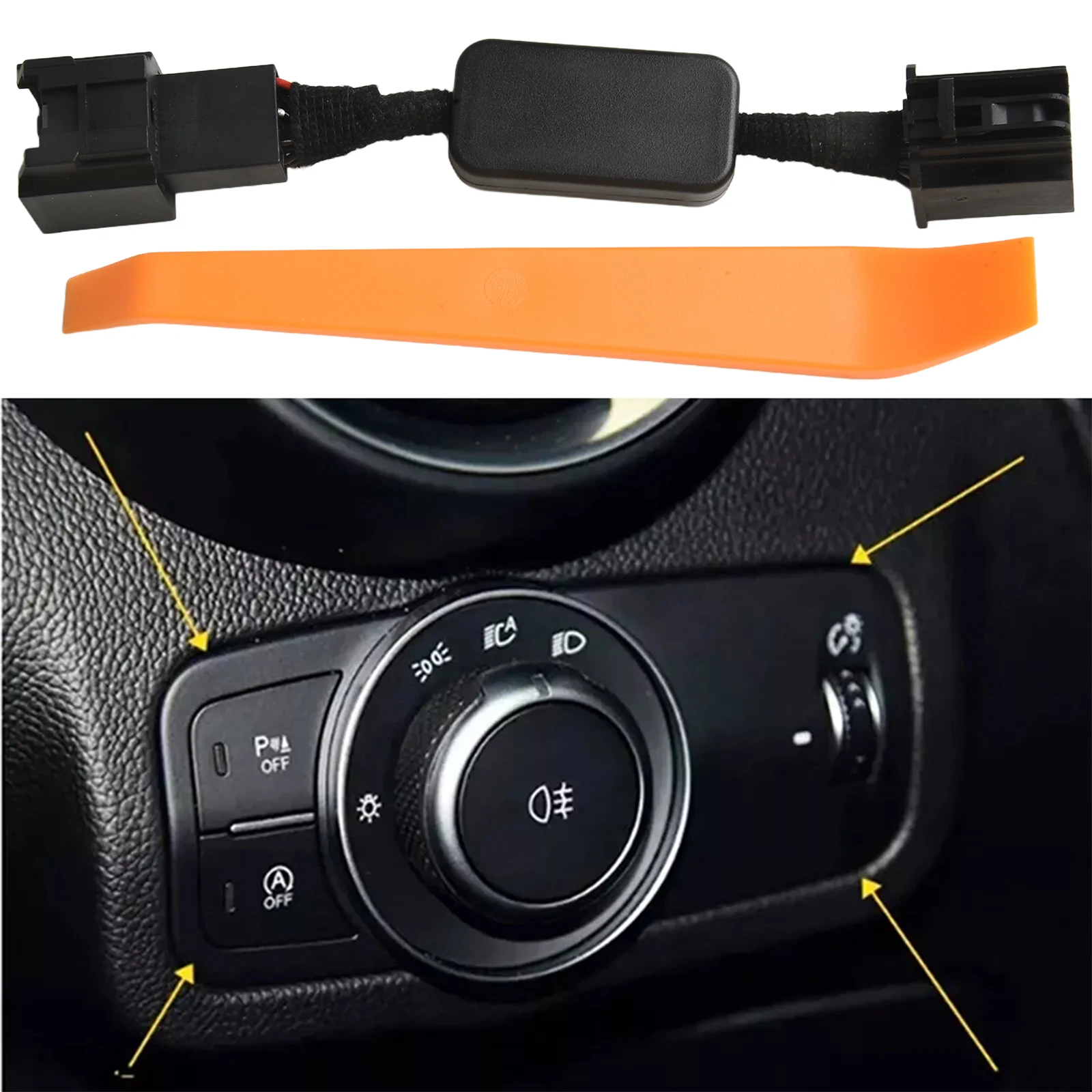 Automatic Start Stop Off Adapter For Alfa for Stelvio for Giulia 2017-2023 Start-stop Switch Modification Start Stop Off Adapter