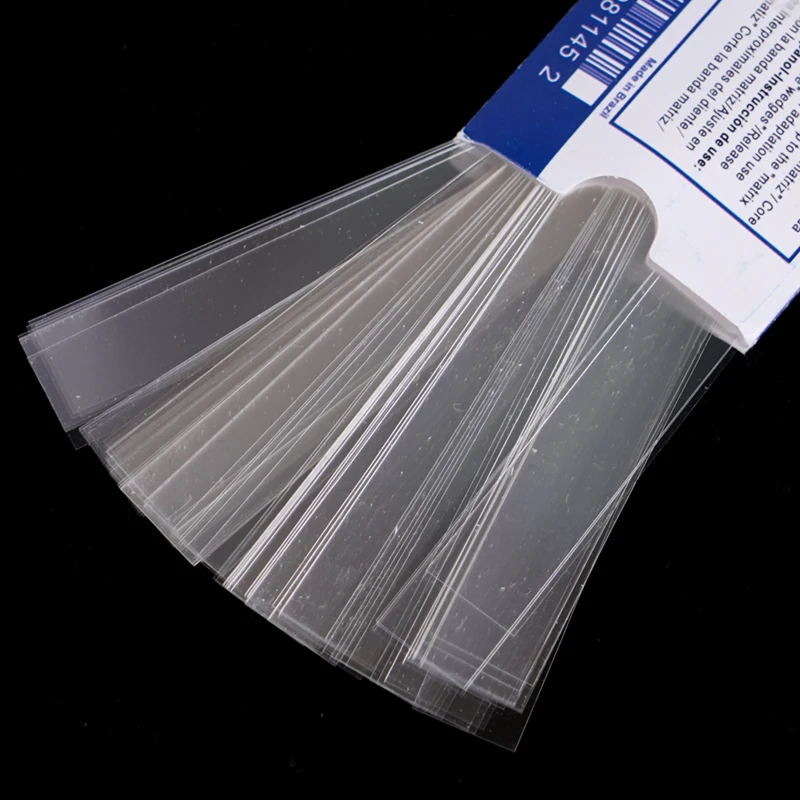 

10x100 шт./кор. ленты для стоматологической матрицы, полиэфирная матрица без фиксатора матрицы, стоматологические материалы, расходные материалы для клинических материалов