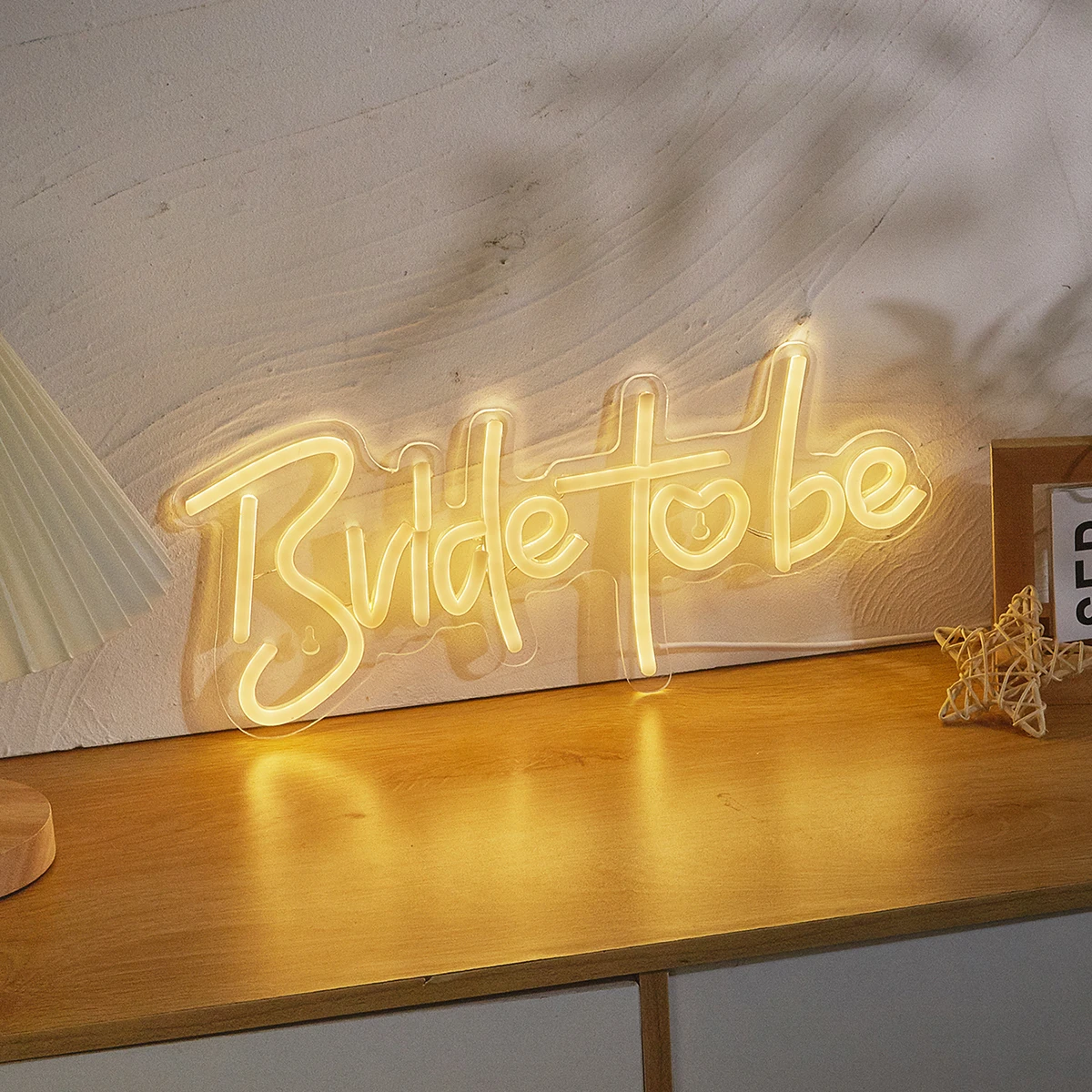 

Chi-Buy, неоновая подсветка для невесты, неоновая подсветка, настенное украшение с питанием от USB, неоновые подвески, подходят для свадебных торжеств, 1 шт.