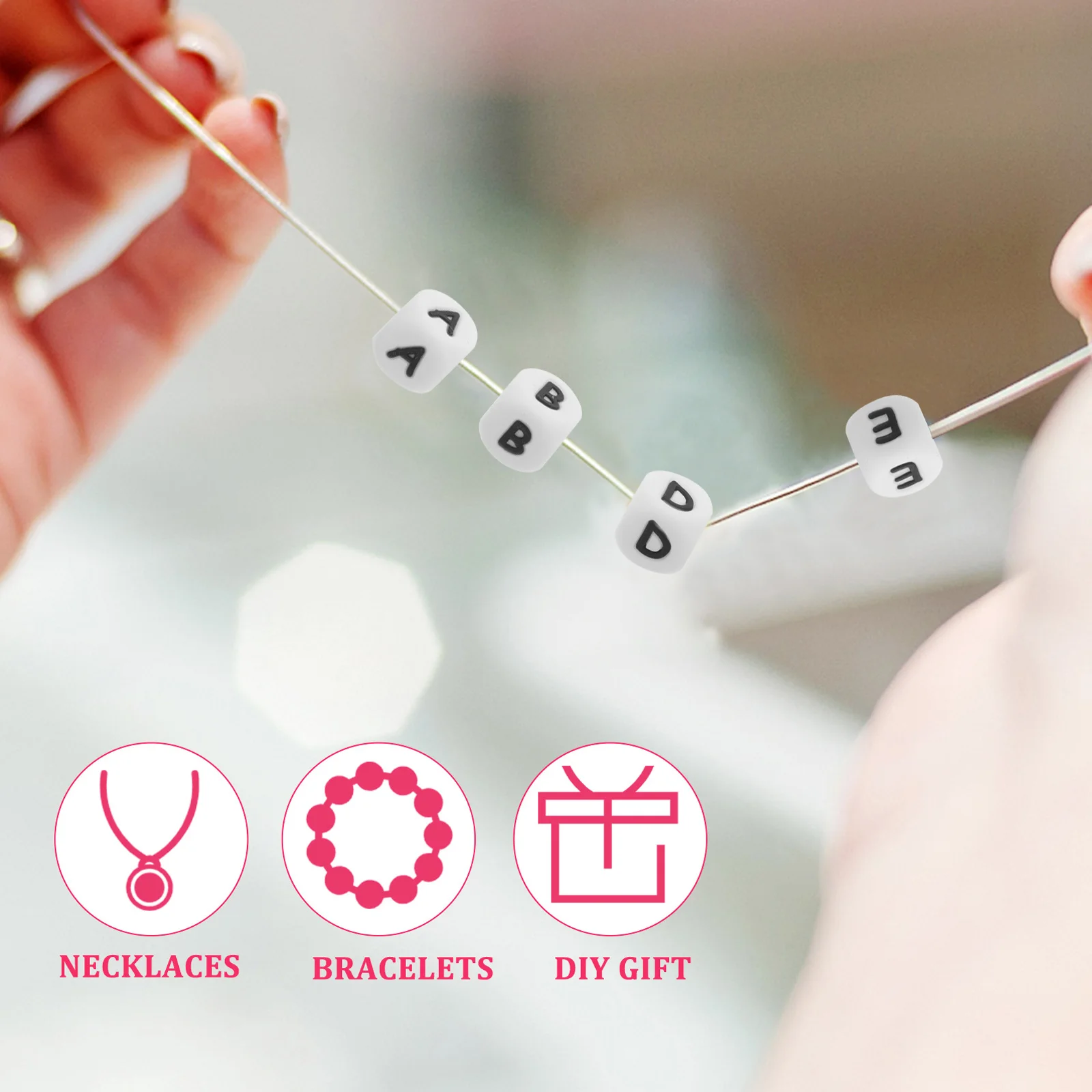 

26 шт., бусины с буквами алфавита для изготовления ювелирных изделий своими руками, принадлежности для рукоделия, декоративные бусины, браслеты, ожерелья, браслеты, серьги ручной работы