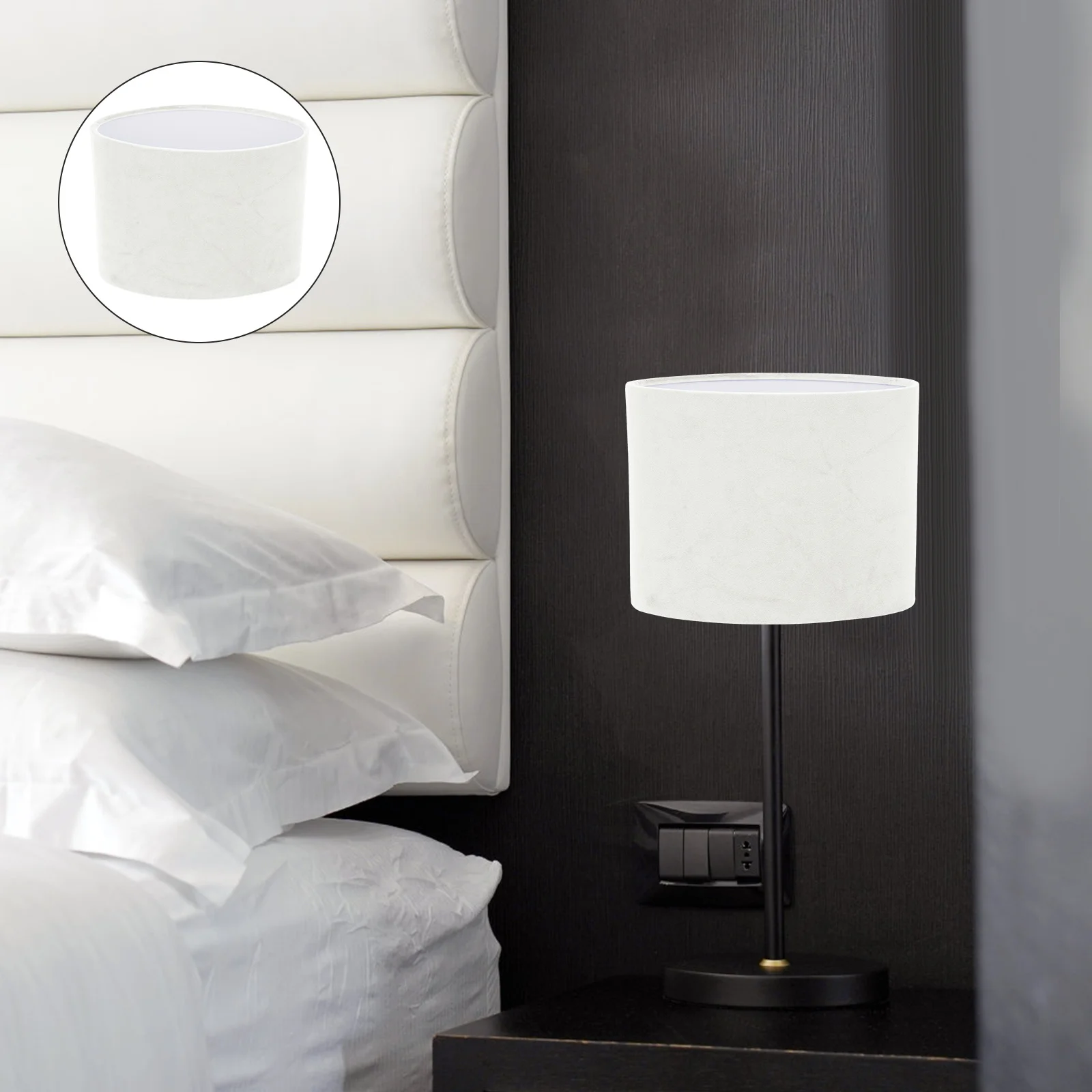 

1 шт., креативный овальный абажур, теплая атмосфера, чехол для настольной лампы, аксессуар, прочный практичный абажур, овальный светильник, чехол