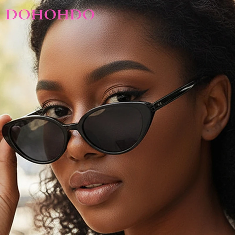 الرجعية إطار صغير Y2K عين القط الأرز مسمار النساء النظارات الشمسية الفاخرة مصمم الكلاسيكية الرجال ظلال القيادة السفر نظارات Очки UV400