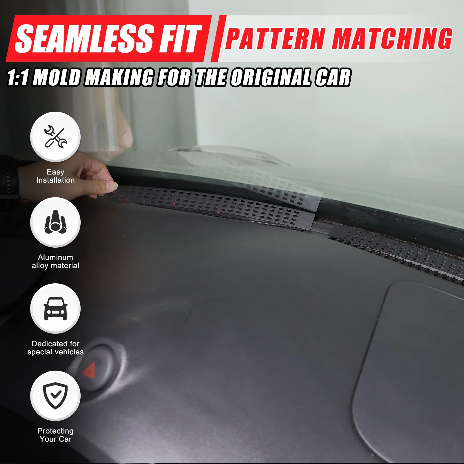 

Black Stainless Steel Car Instrument Air Condition Vent Anti Dust Cover Net For Nissan Juke 2011-19 Protection Trim Accessories