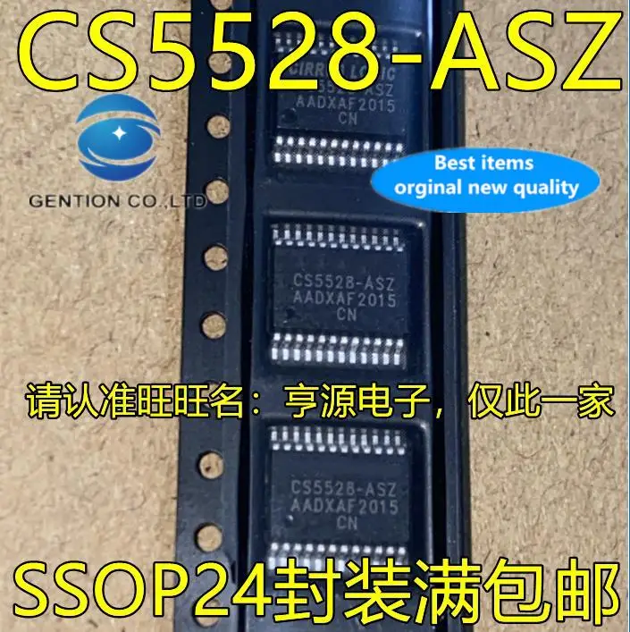 

5pcs 100% orginal new CS5528 CS5528ASZ CS5528-ASZ SSOP24 analog-to-digital converter chip