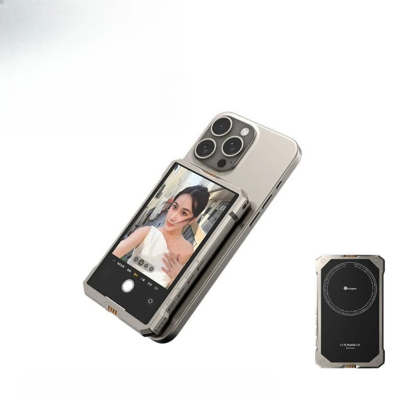 

Magnetic selfie display image Mobile phone wireless magnetic screen rear selfie