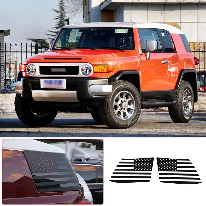 

2 Piece Set For Toyota Fj CRUISER 2007-2017 Car Modeling Rear Side Window Sticker Car Exterior Modification Accessories