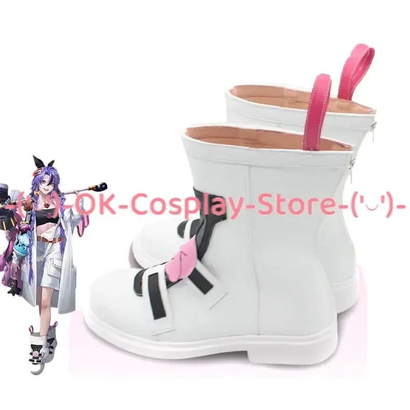 [Customized] Kiyo Cosplay Shoes Game Path to Nowhere Anime Roleplay Props Halloween Carnival Holiday Party PU Leather Boots