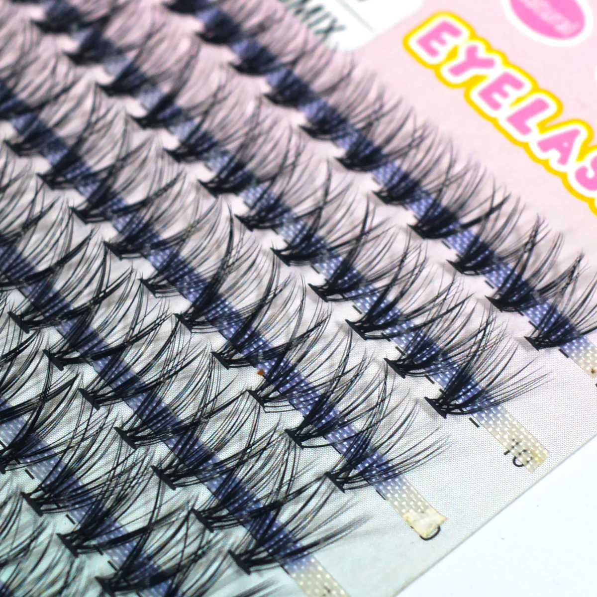 QSTY 60/240pcs Individual Lash Extensions, 20D Lash Clusters Volume Mix Pack, 9-16mm Mix Lengths 20 Roots C Curl 0.07mm Thicknes