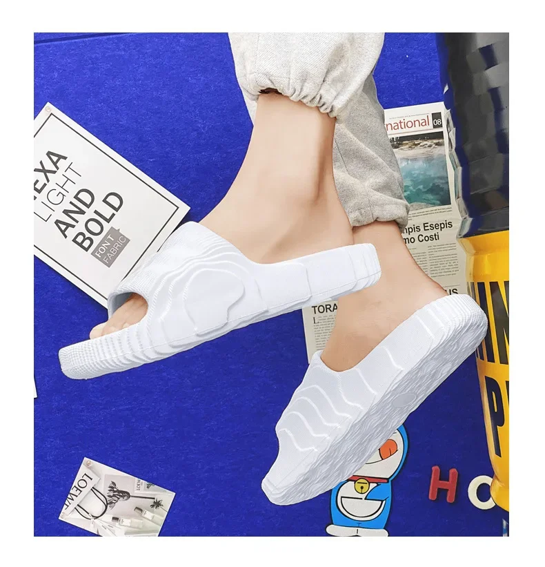 Zapatillas de interior y exterior para hombre y mujer, zapatos de plataforma de verano, suaves, antideslizantes, de EVA, para parejas, para baño, playa, sandalias de ocio