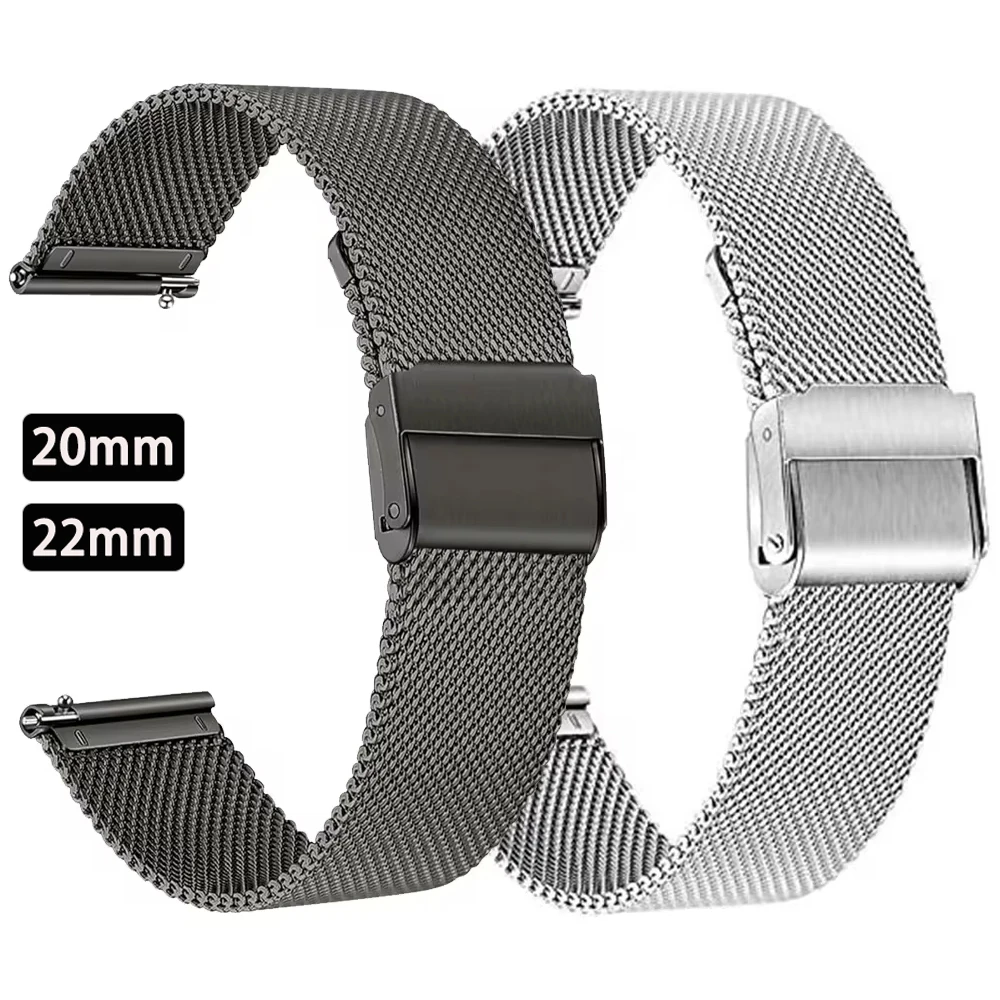 20 22 مللي متر الأشرطة المعدنية للغارمين Venu 3/2/Sq 2 سوار فولاذي غير قابل للصدأ Forerunner 570 265 255 245 645 Correa Vivoactive 6 5 سوار #1