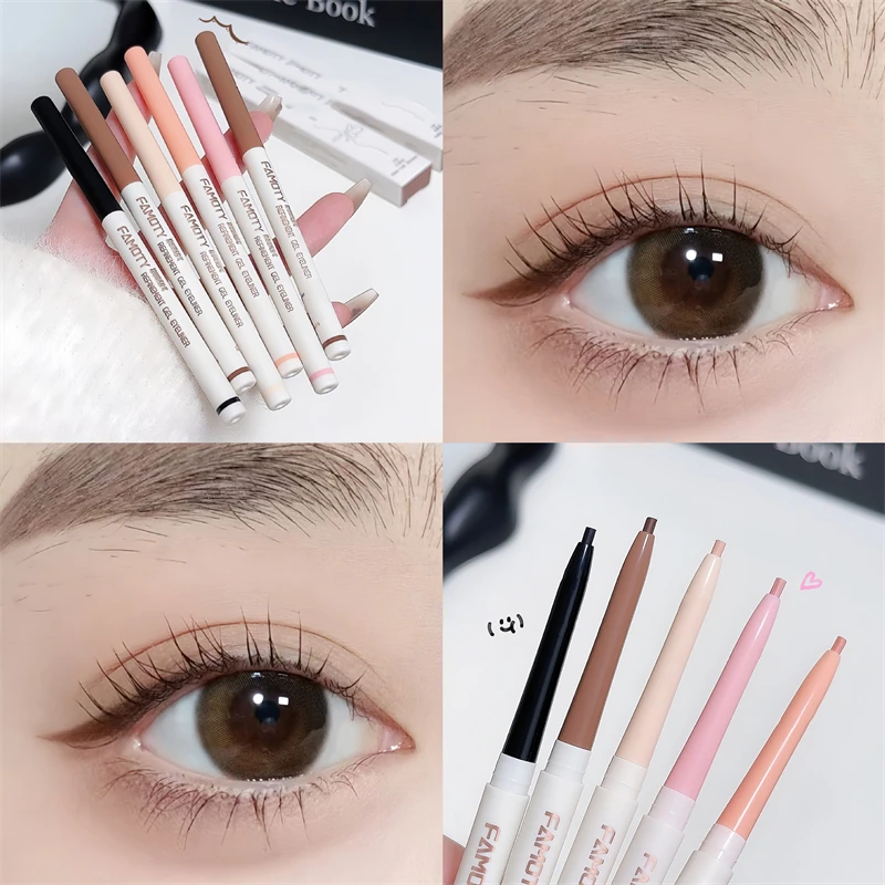 1PC Lying Silkworm Eyeliner Gel Pen Smooth Long Lasting Matte Eyeliner Waterproof Eye Liner Gel Pencil Quick Dry Korean Makeup