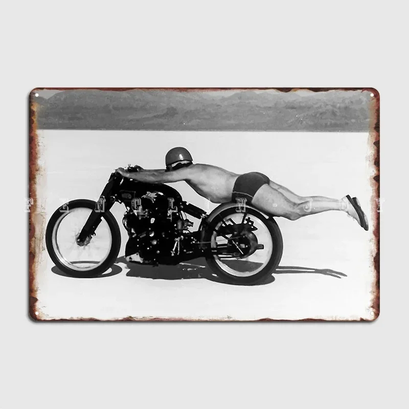 مجلة دراجة نارية عجلات مجانية علامة معدنية جدار كهف كهف حانة لوحات مضحكة تين تسجيل ملصق