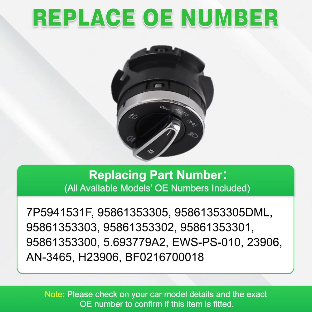 لبورشه ماكان 2014-2018 لبورشه كايين 2011-2018 مفتاح التحكم في المصباح 4 دبابيس AN-3465 EWS-PS-010 95861353302