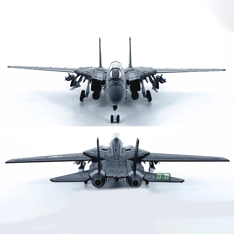 Diecast 1:100 Scale U.S Air Force F14 F-14 Tomcat fighter VX-4 fighter Alloy Finished Model Souvenir Gifts For Adult Boy