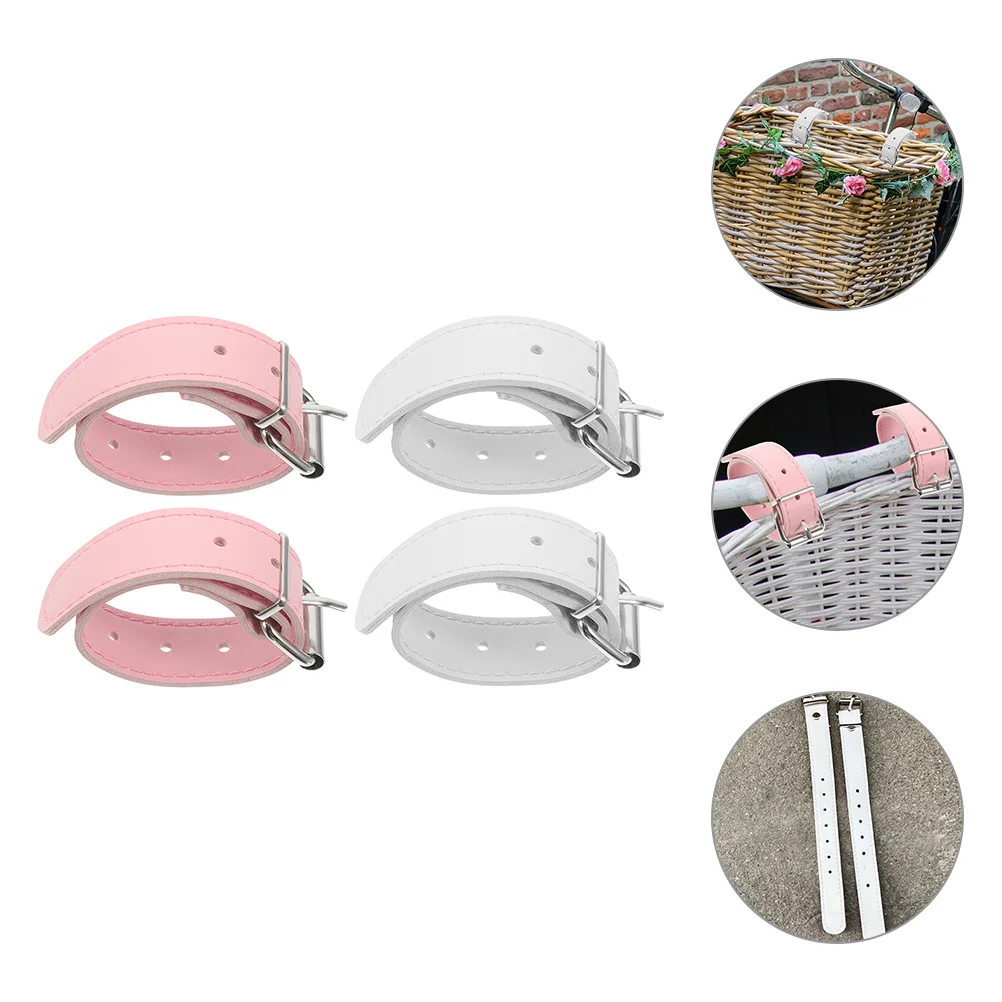 

Adjustable Bike Basket Straps Front Cycling Sturdy Detachable Rack Straps For Electric Scooter Front Basket Belt