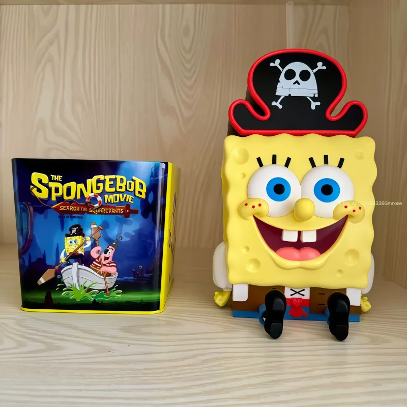 Auf Lager Spongebob Niedliche Anime-Charaktere Piratenförmiger Wasserbecher Popcorn-Eimer Film-Merchandise Sammel- und Erinnerungsgeschenke