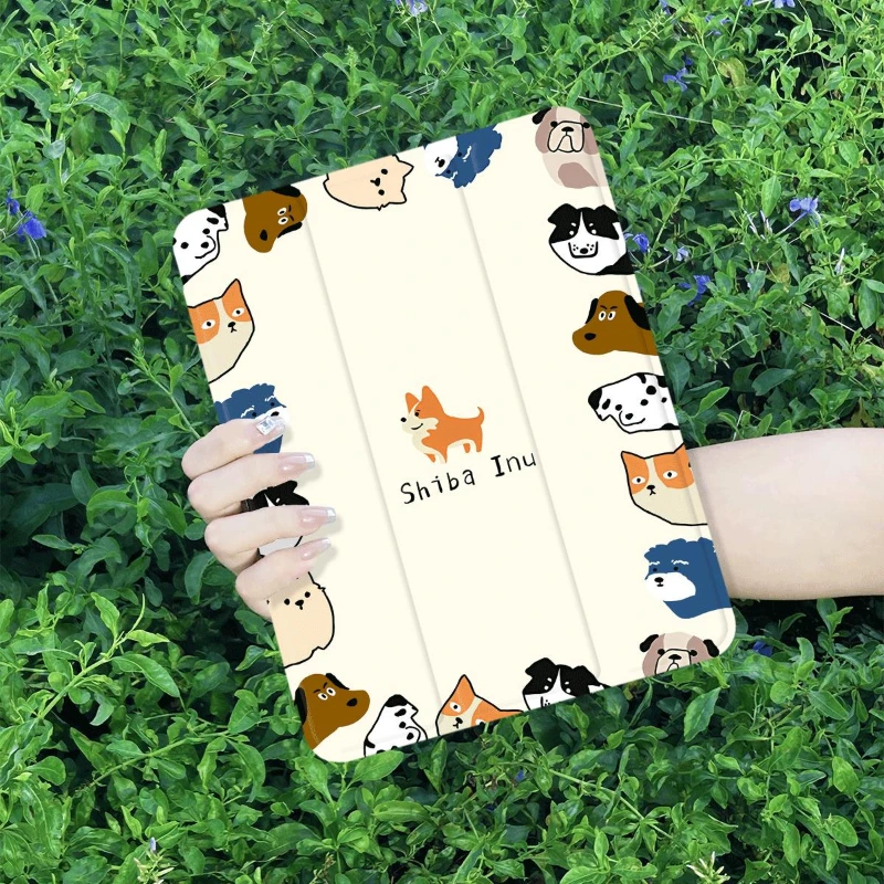 Protective Case for 7 8 9th 10.2 Funda Cover IPad 10th Generation IPad Air 4 10.9 2020 Air 5 Pro 11 2nd 3rd 4th Simple Puppy