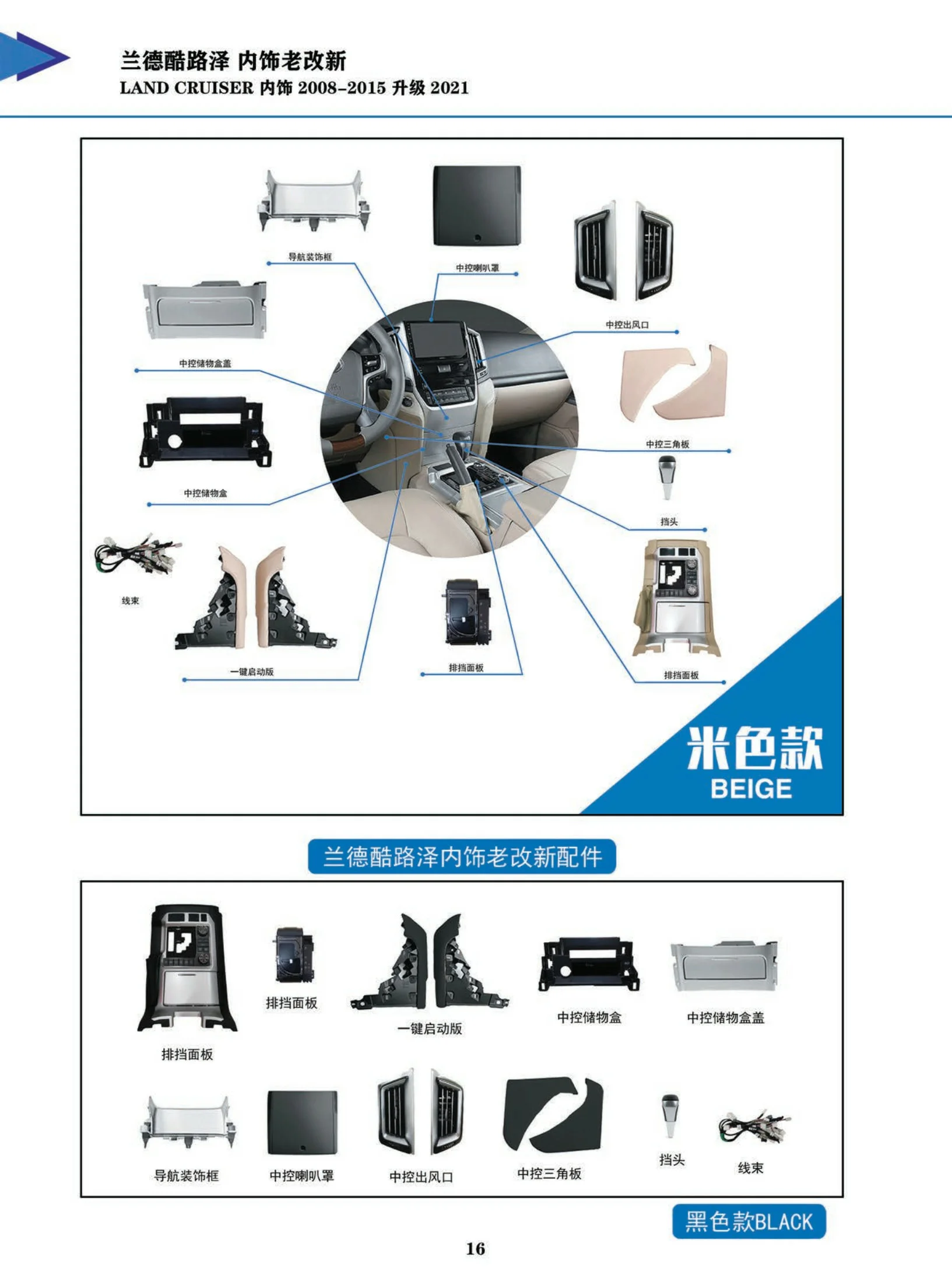 It is suitable for Landcool Luze upgrade storage box air conditioning port horn cover control panel