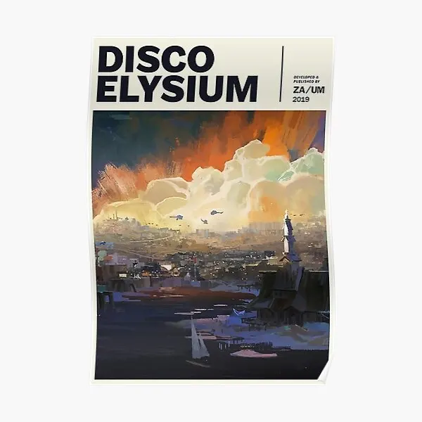 Disco Elysium  Poster Mural Room Decoration Decor Vintage Painting Wall Home Art Print Modern Funny Picture No Frame