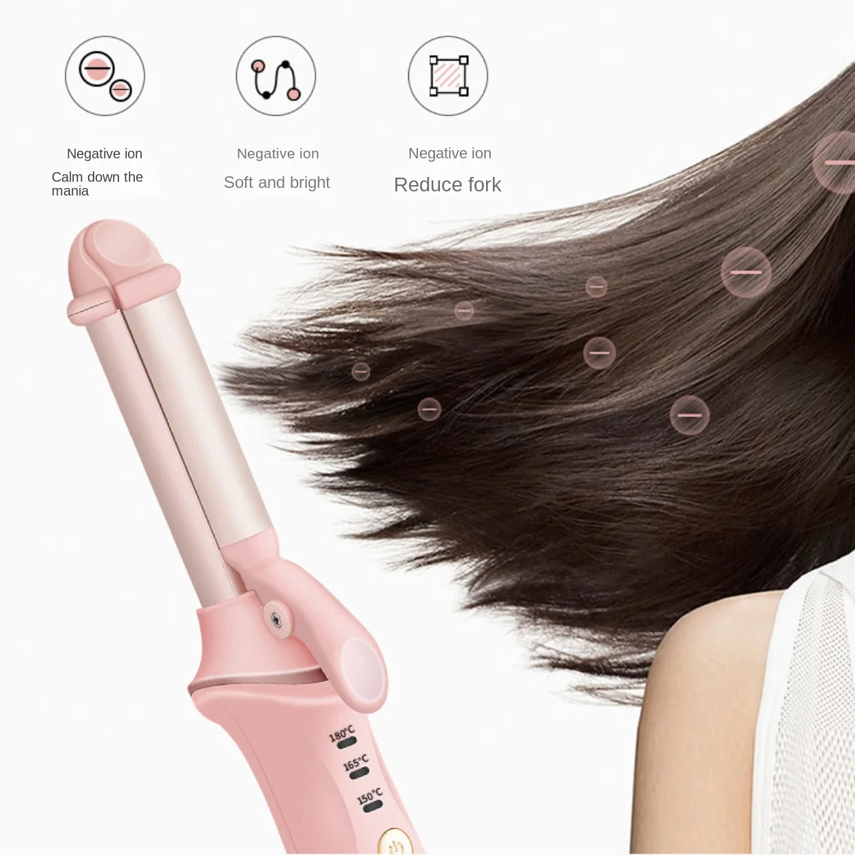 New portable electric splint does not hurt the hair Home Multi-function hair iron Wireless charging automatic curling iron