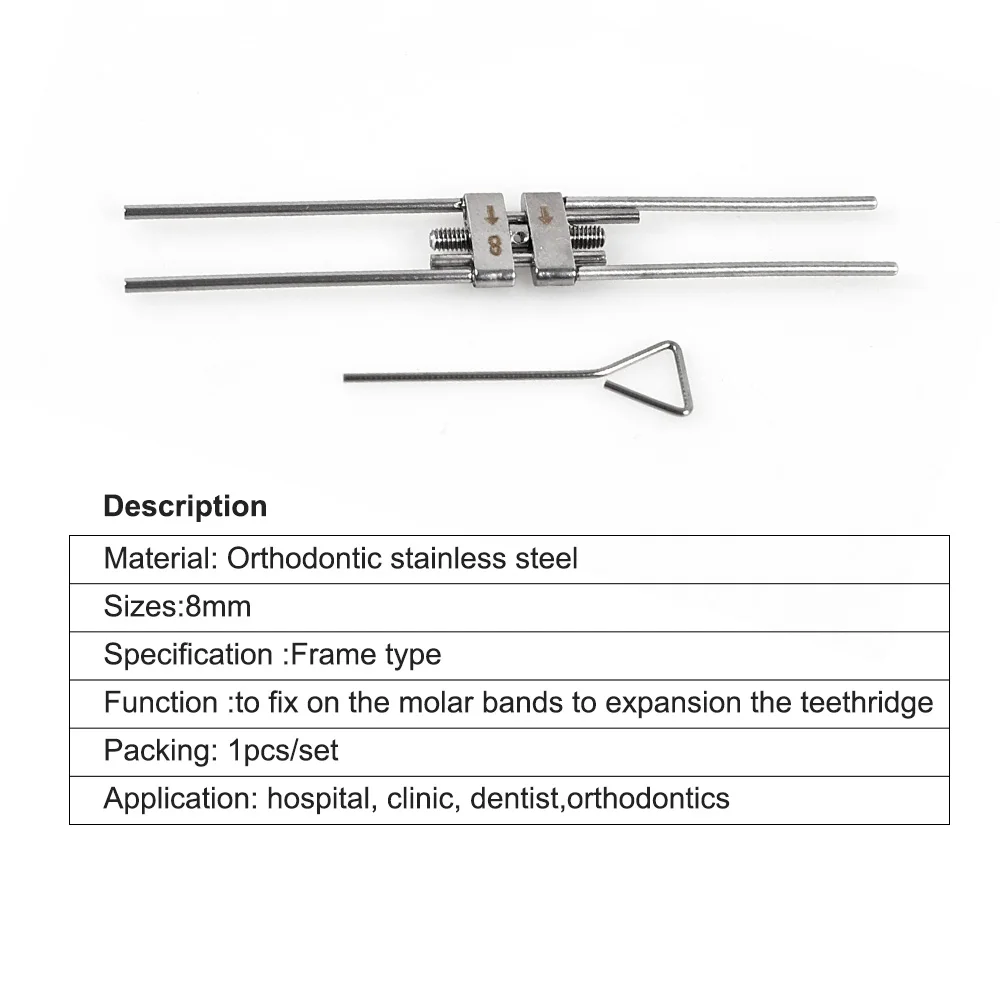 ELIJAH 1Pcs Dental Orthodontic Expansion Screw Rapid Palatal Expander For Frame Type Stainless Steel Dentistry Tools