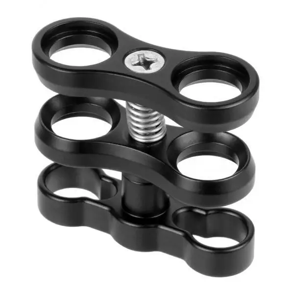 

Крепление-зажим для подводного фонаря с черным шаровым кронштейном для крепления на камеру и осветительные приборы