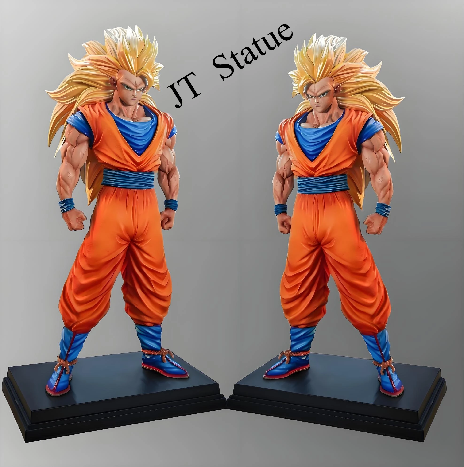 

in stock JT Toy Dragon Ball Anime Figure Son Goku Figurine Ssj3 Goku Figurine Super Saiyan 3 Goku Figures Decor Gk Statue Model