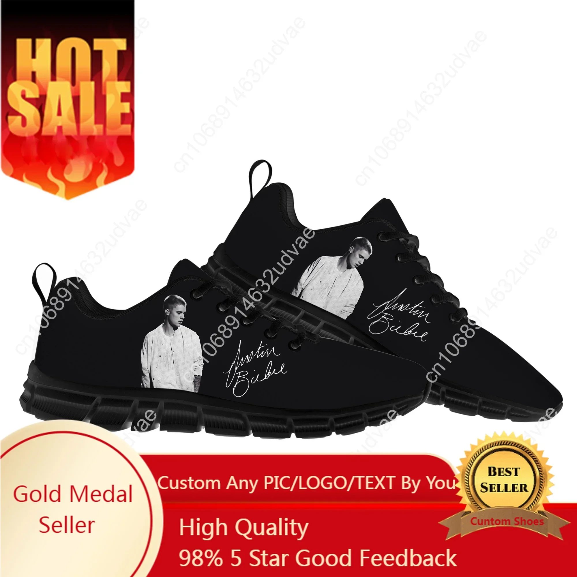 

Justin Bieber Mens Womens Teenager Customized Sneakers DIY Casual Tailor-Made Shoe High Quality Sports Shoes