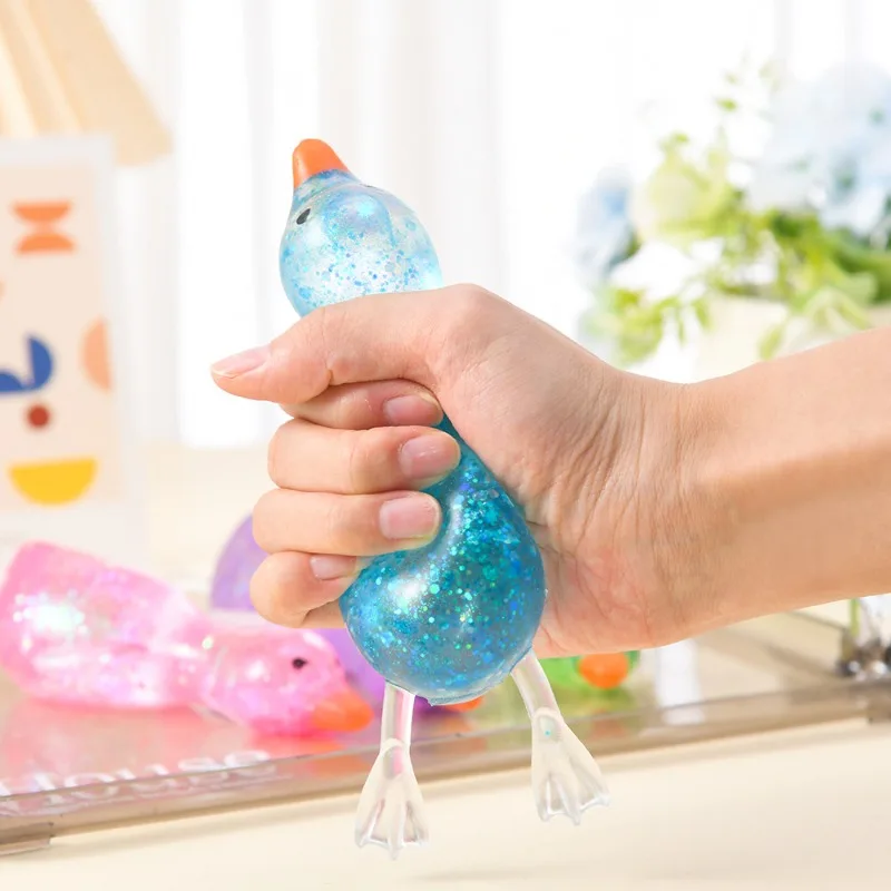 Squishy Duck Maltose Squeeze Toy Soft Cute Goose Fidgets Toys Plasticity Duck Stress Relief Toy Relieve Anxiety for Friends Gift