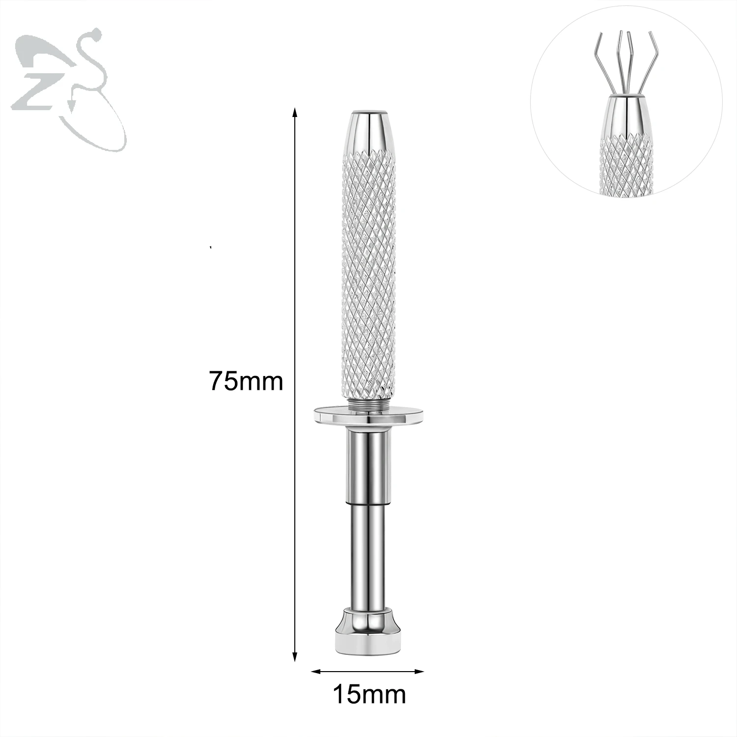 ZS 1PC Edelstahl Piercing Klemme Schlitz Locking Forcep Öffnung Piercing Zange Werkzeug für Ohr Lippe Bauch Nabel Zunge piercing