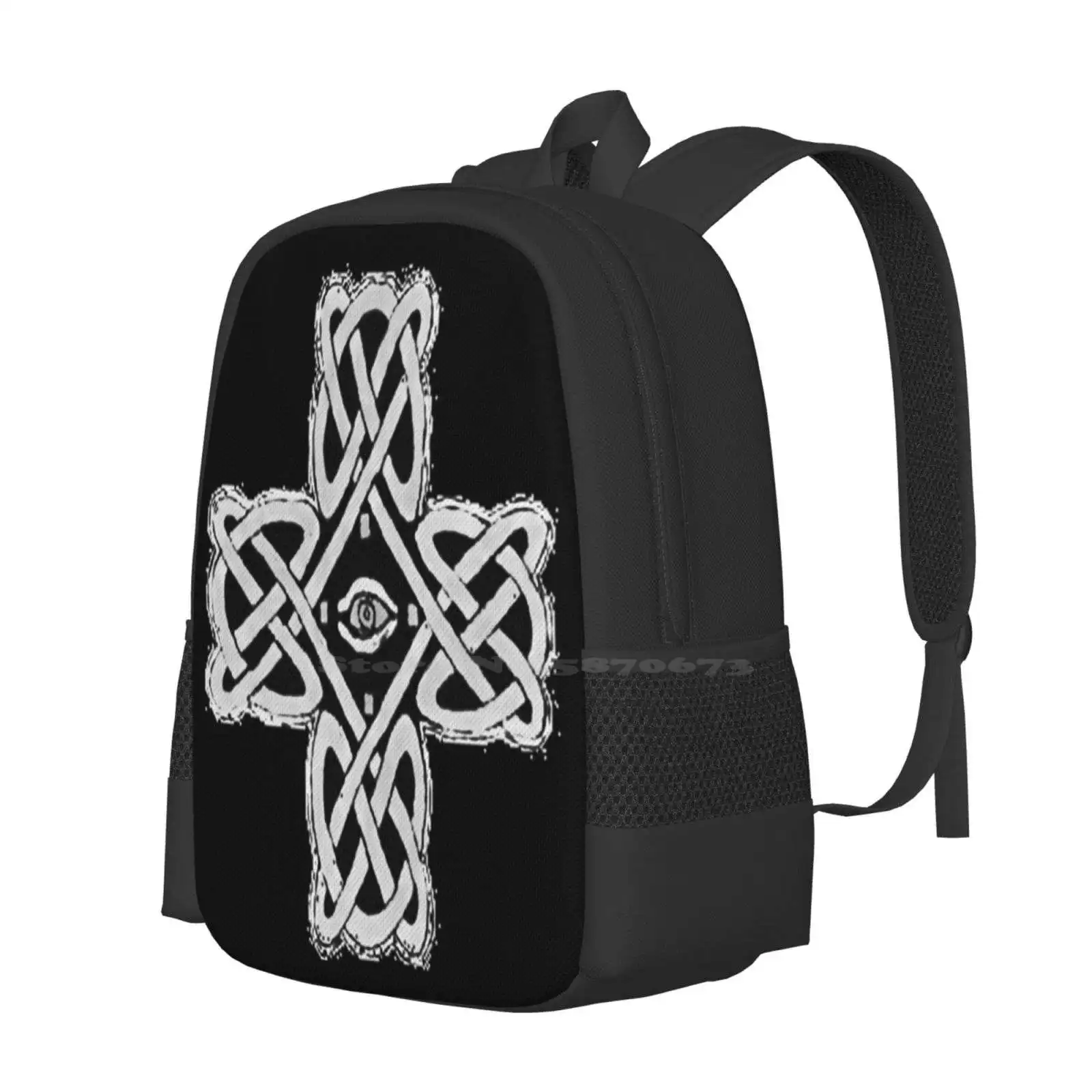 Black&White Gahan Cross School Bags Travel Laptop Backpack Dave Gahan Music 80S Cross New Wave Post Punk