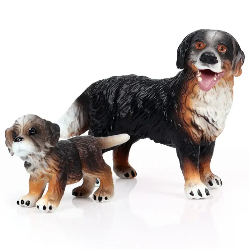 Simulazione Animali Pet Dogs Serie Action Figures Modello Carino Mini Bulldog Husky Dalmata Schnauzer Figurine per Bambini Giocattoli