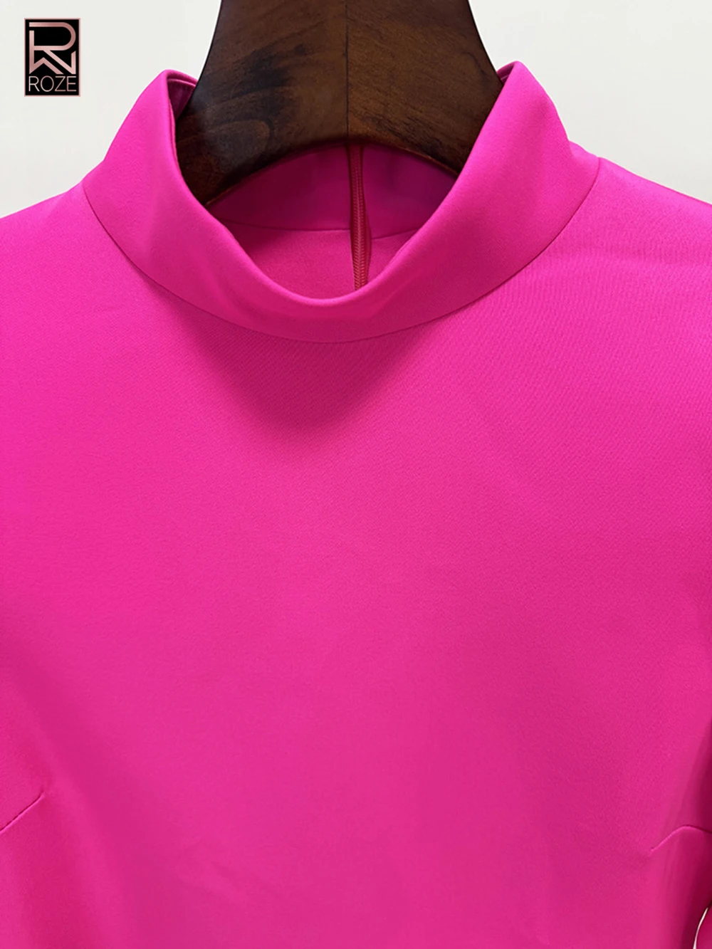 فستان ماكسي نسائي أنيق نحيف بأكمام بتلات سادة فساتين طويلة 2025 كم طويل الياقة المدورة فساتين حفلات النادي