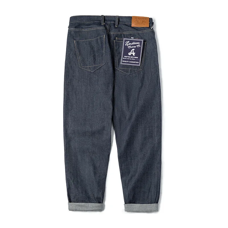 

Madden workwear_retro denim selvedge original straight jeans cattle breeding long pants men autumn and winter