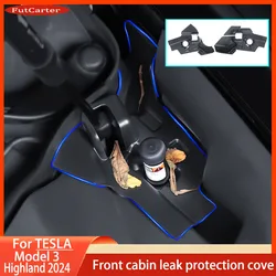 2pcs Debris Filter For Tesla Model 3 Highland 2024 Prevent Cabin Water Drainage Channel Clogging Foreign Matter Car Accessories