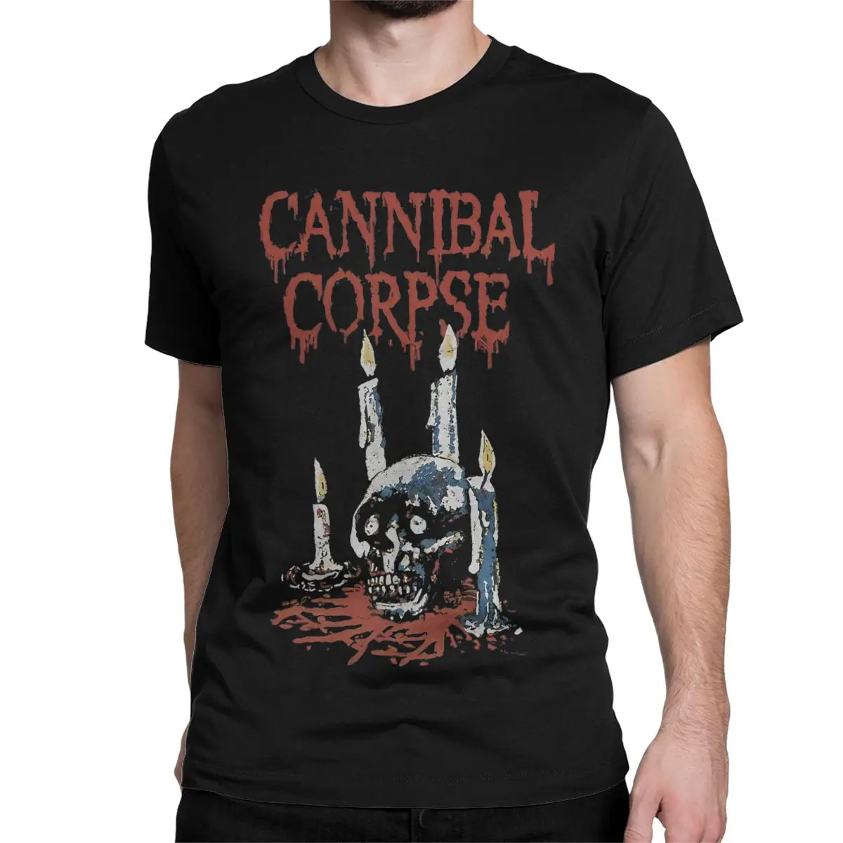 Cannibal Corpse Ritual Candles T-Shirts for Men Women Novelty 100% Cotton Tee Shirt Round Collar T Shirt Plus Size Clothing