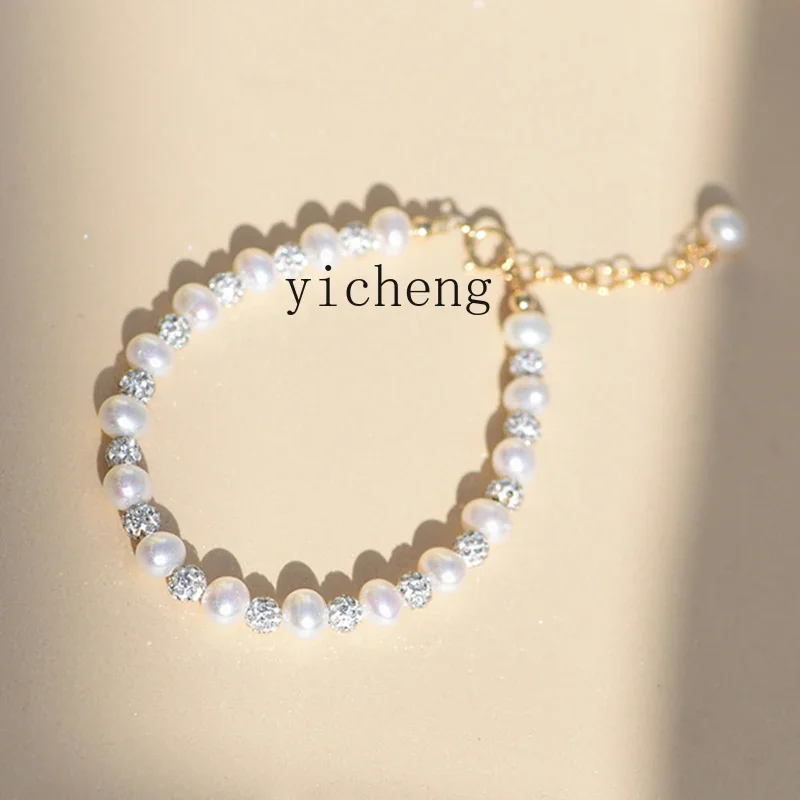 XL temperament French small fragrant wind pearl bracelet women's light luxury beaded bracelet for girlfriend