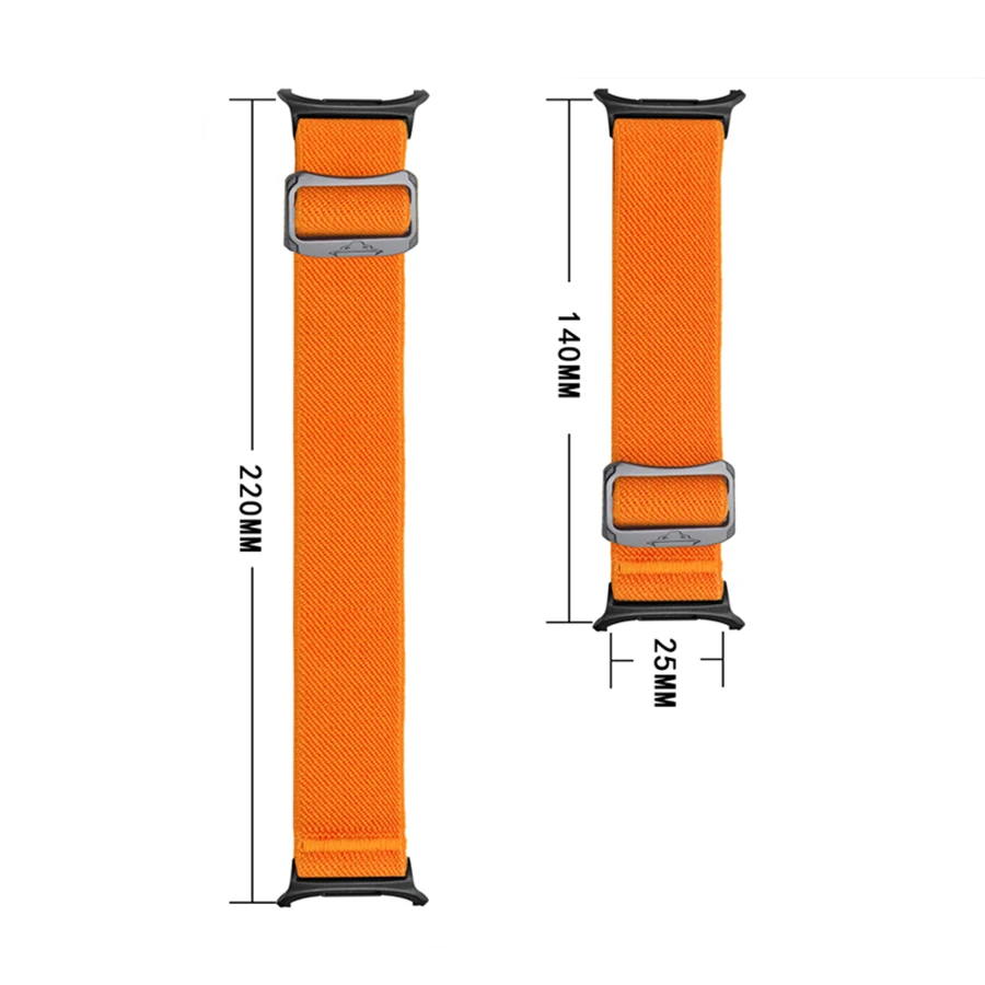 Strap For Samsung Galaxy Watch Ultra 47mm accessories Elastic Nylon Sport loop wrist bracelet correa Galaxy watch 7 Ultra band
