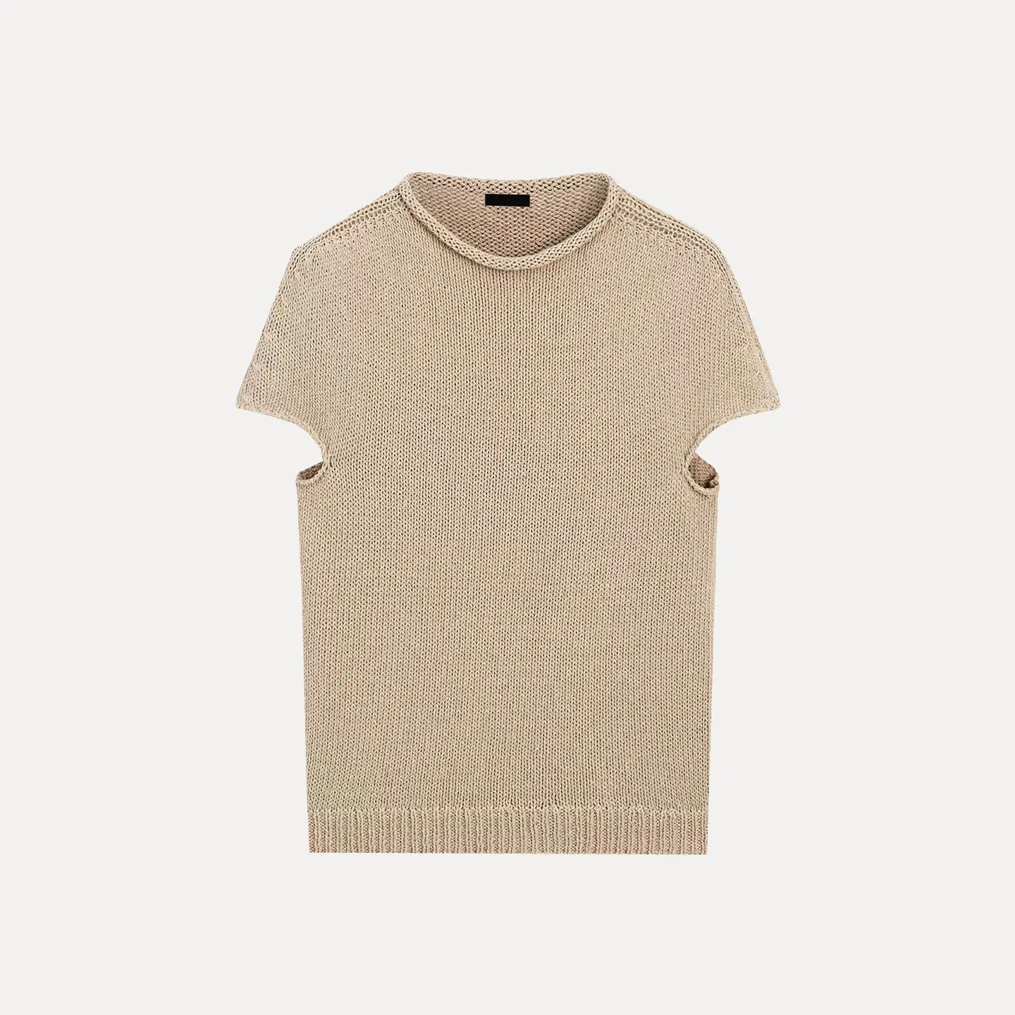 Women's Summer Commuter Style Pure Color Versatile round Neck Short Sleeve Knitted Sweater 2026 New Arrival ZADATA Brand