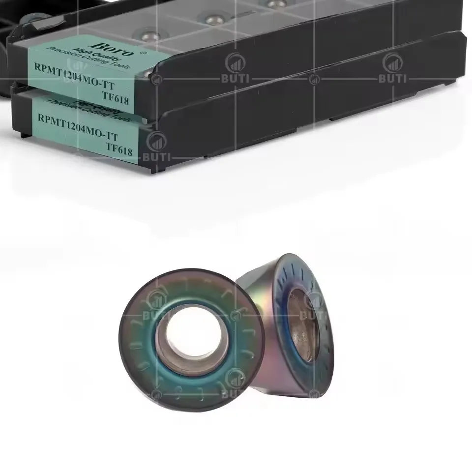 RPMT1204MO-TT TF618 100% Original DESKAR Numerical Control Lathe Colorful Blades Tools For Hard Steel Quenched Steels Processing