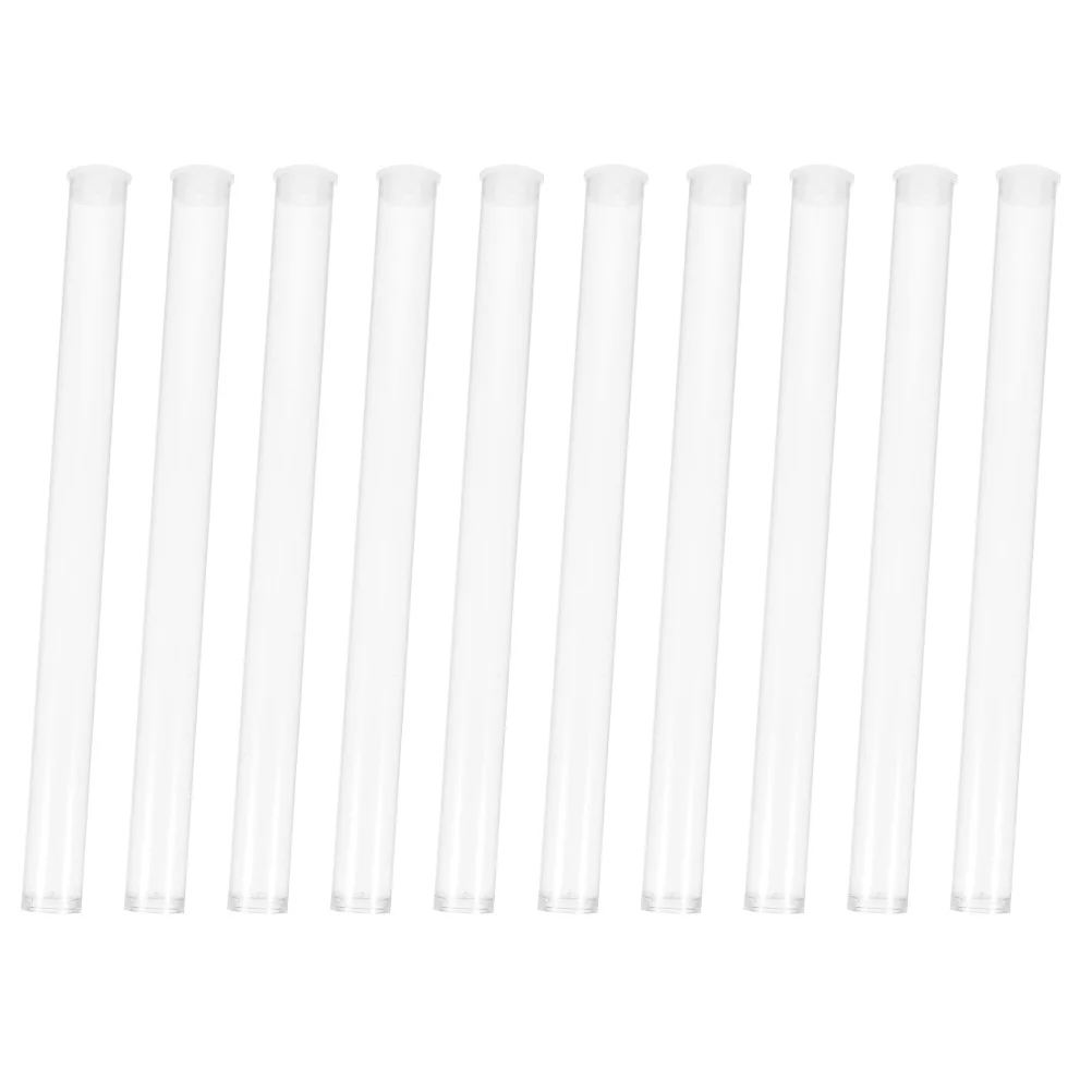 

10pcs Incense Storage Tube Acrylic Transparent Holder For Sticks Sandalwood Incense Stick Container Clear Tube