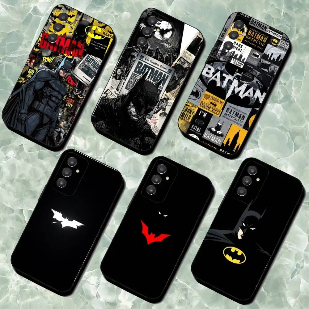 Movie-B-Batman-S Classic Black Silicone Phone Case For Samsung S24, S25, 22, 30, Note20, Lite, Ultra, 5G, Plus, FE