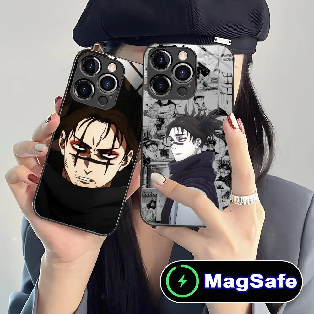 

Jujutsu Kaisen Choso Mobile Phone Case for iPhone 16 15 14 13 12 11 Pro Max Plus Mini MagSafe Glass Colour Protective Cover