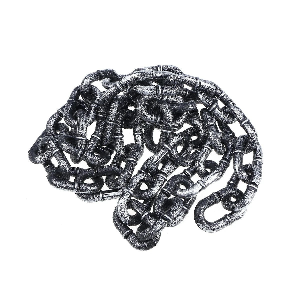 Simulation Chain Halloween Party Layout Decor Plastic Barrier Chain Halloween Performance Stage Props Costume Accessory