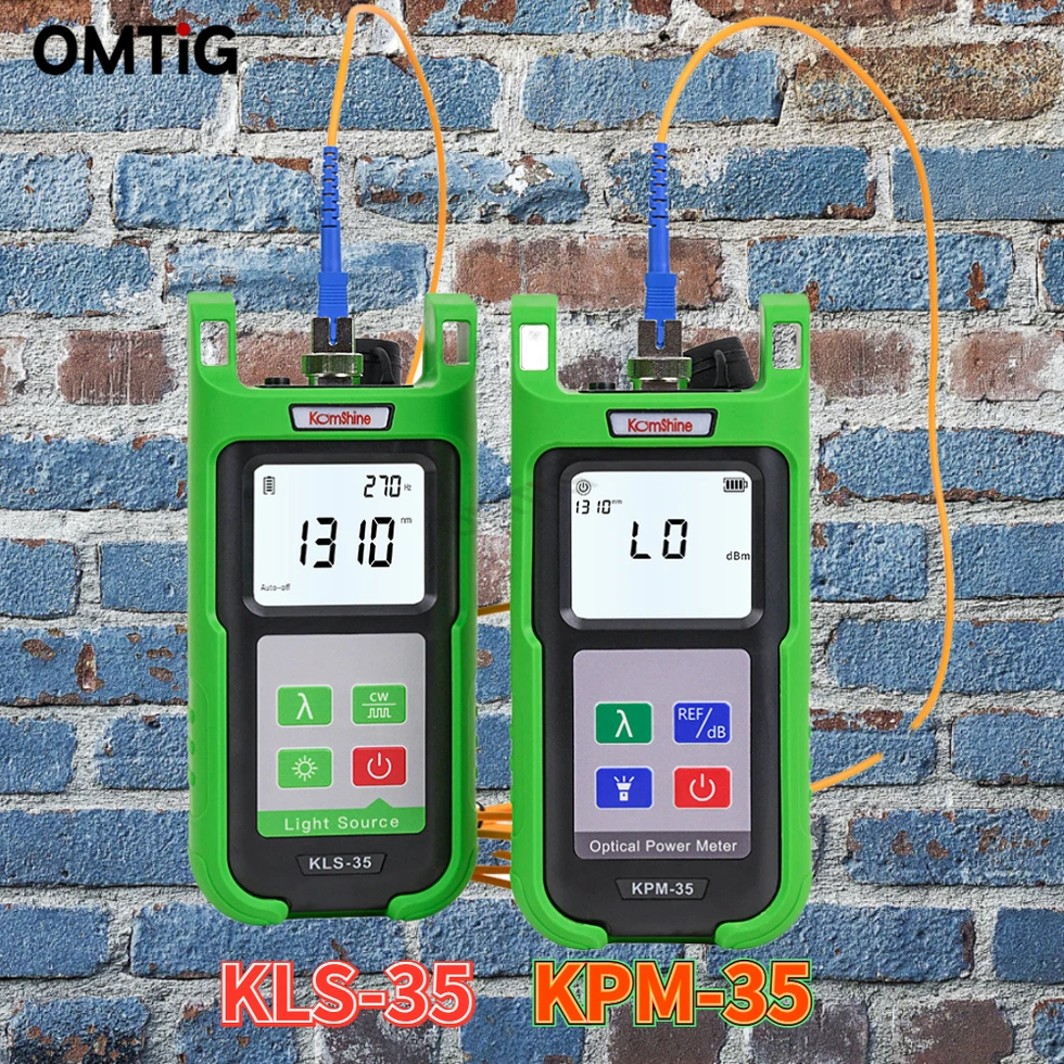 

Fiber Optic Tool Kit Fiber Optic Power Meter KPM-35 OPM Combined Multimode 850/1300nm Fiber Optic Light Source KLS-35