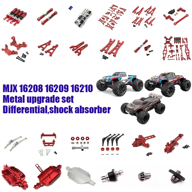 

MJX Hyper Go RC Car Parts Remote Control Car 16208 16209 16210 Modified Accessories Differential Shock AbsorberTire
