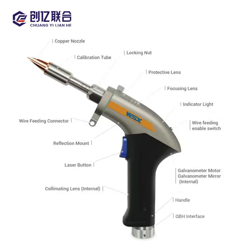 

Handheld High Speed air Cooled Handheld 3 in 1 Welding Laser Machine 800w for Aluminum and Stainless for 1 Year Warranty