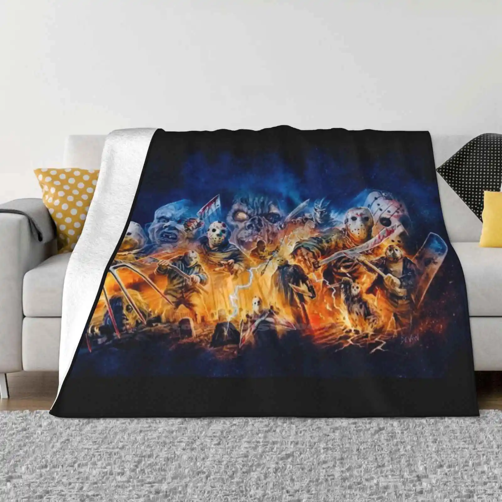

Collection Art Jason Voorhees Horror Creative Design Light Thin Soft Flannel Blanket Jason Voorhees Horror Movie Film